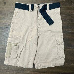 Beverly Hills Polo Club Tan Cargo Shorts with Relaxed Fit